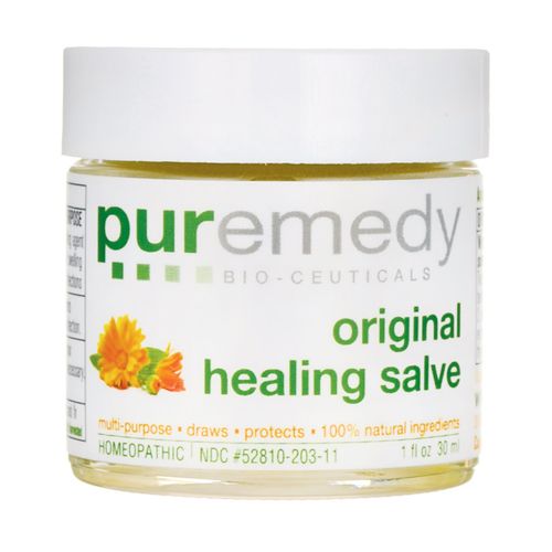 Puremedy Original Healing Ointment  Homeopathic All Natural First Aid Salve Relieves Symptoms of Wounds  Burns  Cuts  Bug Bites  Bed Sores  Itching  Swelling  Safe for Adults  Kids  1 oz (Pack of 1)