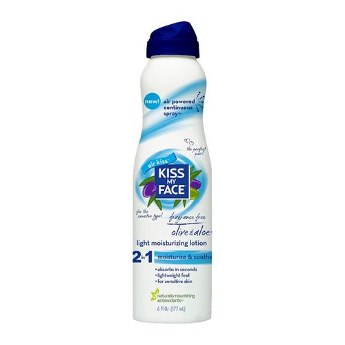 Kiss My Face - Light Moisturizing Spray Lotion Olive & Aloe - 6 oz.