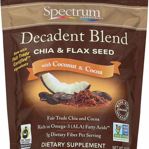 Spectrum Essentials Decadent Blend Chia & Flax Seed with Coconut & Cocoa  12 oz