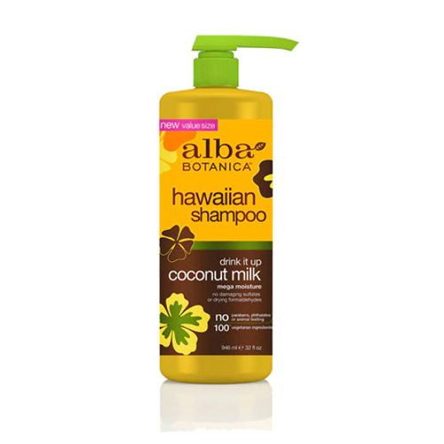 Alba Botanica Drink It Up Hawaiian Shampoo with Coconut Milk  32 fl oz.