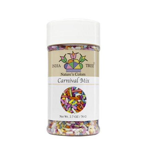 India Tree Nature's Colors Carnival Sprinkles, 2.7 Ounce (B007BQNXBE)