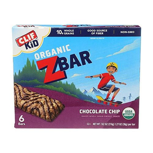 CHOCOLATE CHIP ORGANIC BAKED WHOLE GRAIN ENERGY SNACK BARS, CHOCOLATE CHIP