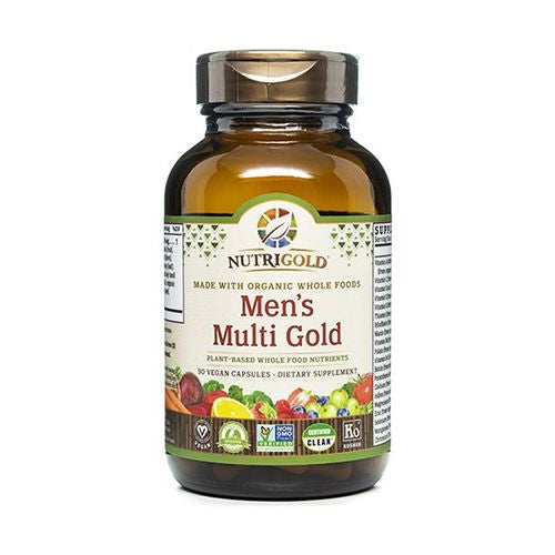 Nutrigold - Men s Multi Gold Plant-Based Whole Food Nutrients - 90 Capsules