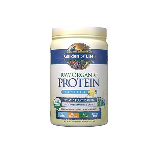 Garden of Life Raw Organic Protein Powder  Vanilla  22g Protein  1.4lb  21.9oz