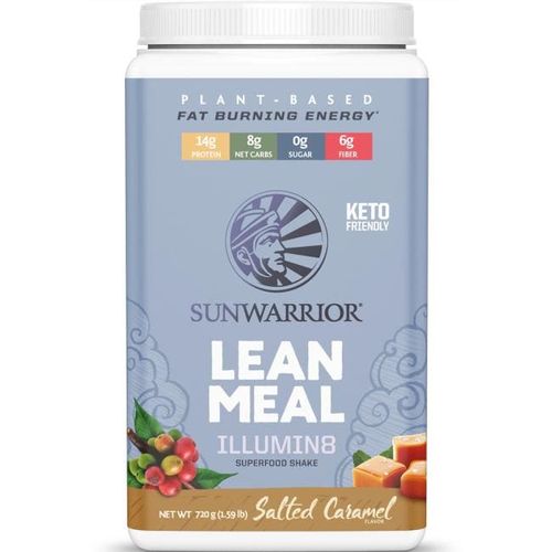 Vegan Protein Shake Powder | Meal Replacement Shakes Keto Organic Gluten Free Dairy Free Low Carb Plant Based Protein Powder | Salted Caramel Lean Meal Protein Shake 20 SRV 720 G by Sunwarrior