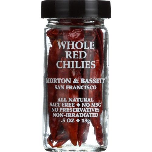 MORTON & BASSETT, WHOLE RED CHILIES