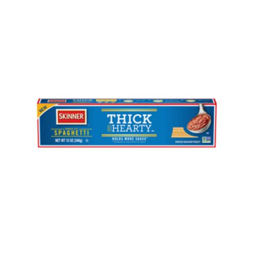 THICK AND HEARTY BRONZE CUT SPAGHETTI ENRICHED MACARONI PRODUCT