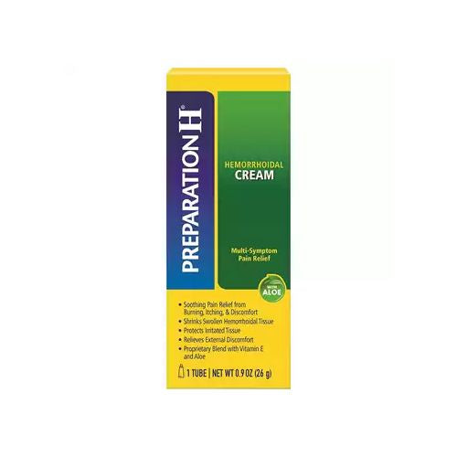 Preparation H Maximum Strength Hemorrhoid Cream With Aloe for Soothing Relief  0.9 Oz.