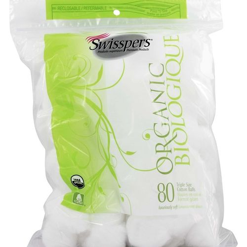 Swisspers Premium Products - Swisspers Organic Cotton Balls - 80 Ball(s)