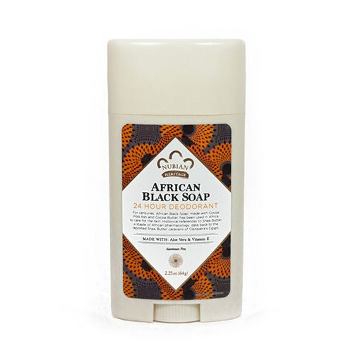 Nubian Heritage 24 Hour Deodorant African Black Soap  2.25 oz
