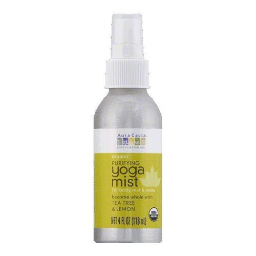 Aura Cacia Purifying Yoga Mist - Tea Tree & Lemon 4 fl oz Liquid.