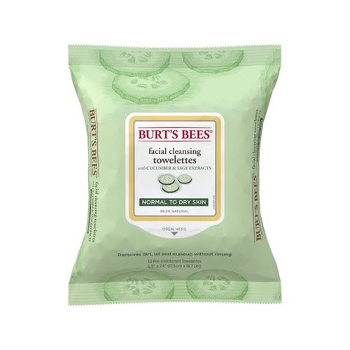 Burt s Bees Cucumber & Sage Facial Cleansing Towelettes  30 Ct