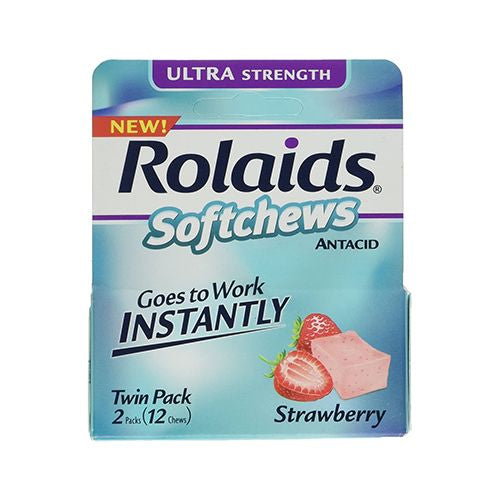 Rolaids Softchews  Stick Twin Pack (6 Ct  Strawberry)