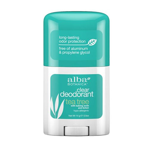 Alba Botanica Aluminum-Free Clear Enzyme Deodorant, Tea Tree, 0.5 Oz