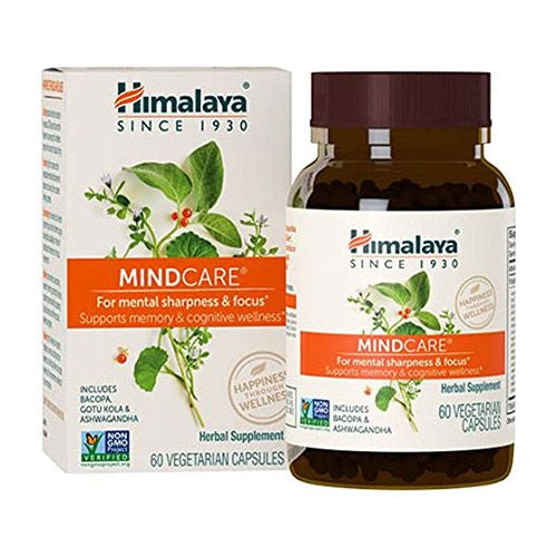 Himalaya MindCare/Mentat  Nootropic Brain Supplement Booster for Mental Sharpness  Focus  Memory  and Cognitive Wellness  1170 mg  60 Capsules