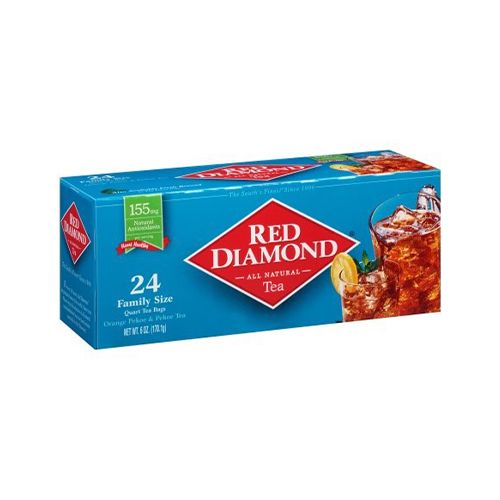 Red Diamond All Natural Orange Pekoe & Pekoe Tea, Tea Bags, 24 Ct