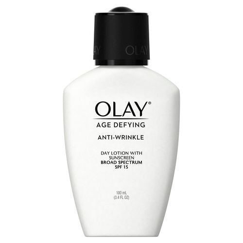 Olay Age Defying Anti-Wrinkle Day Face Lotion with Sunscreen SPF 15  3.4 fl oz