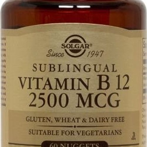 Solgar Vitamin B12 Sublingual 2500 mcg - 60 Nuggets
