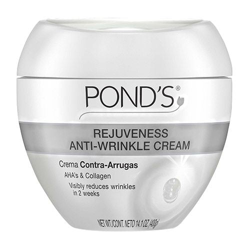 POND S Rejuveness Anti-Wrinkle Face Cream with Alpha Hydroxy Acid and Collagen  14.1 oz