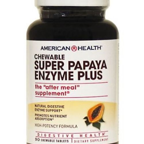 American Health Super Papaya Enzyme Plus 90 Chwbls