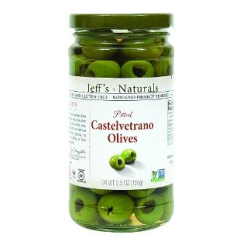 JEFF'S NATURALS, PITTED CASTELVETRANO OLIVES