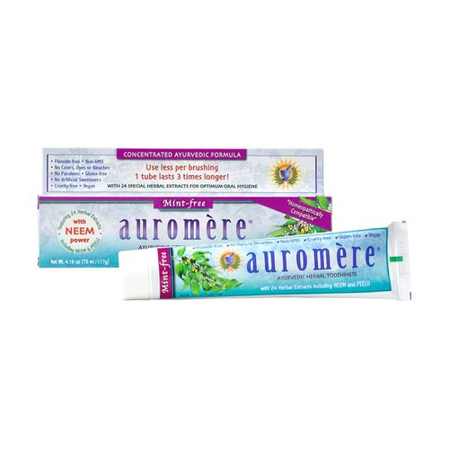 Auromere Herbal toothpaste  Mint Free  4.16 Oz