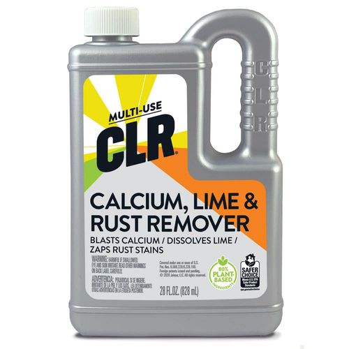 CLR Calcium Lime and Rust Remover  Multi-Use Household Cleaner  EPA Safer Choice  28 oz