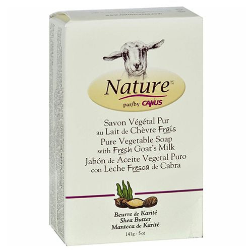 Nature With Fresh Canadian Goat Milk Pure Vegetal Base Real Shea Butter Soap Bar 5 oz