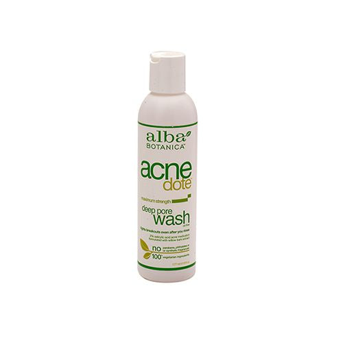 Alba Botanica Acnedote Deep Pore Face Wash with 2% Salicylic Acid  6 fl oz