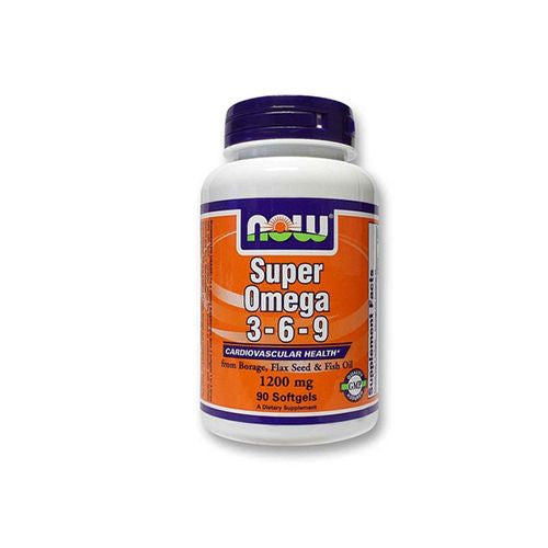 NOW Super Omega 3-6-9 Softgels  1200 mg  90 Count