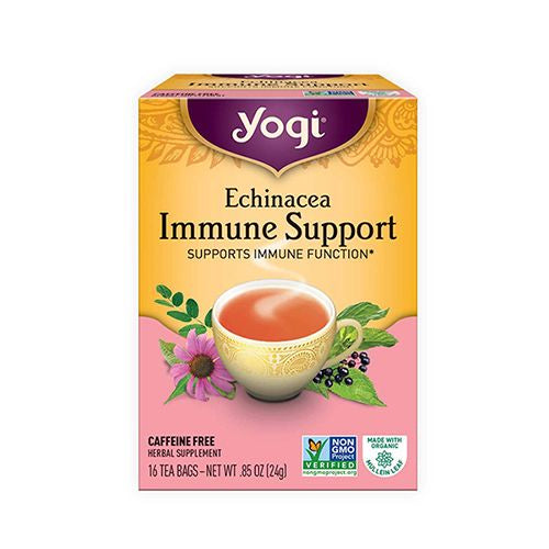 Yogi Tea, Echinacea Immune Support Herbal Tea, 16 Ct