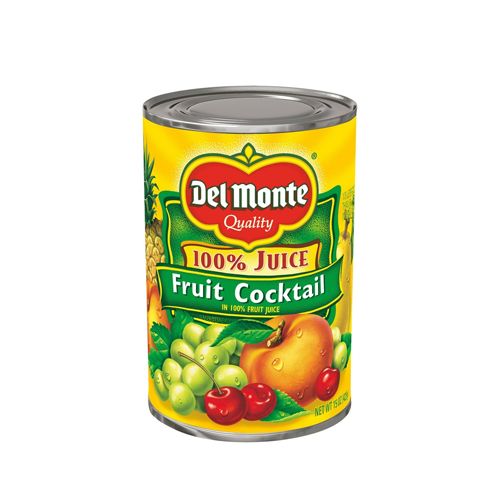 DEL MONTE QUALITY, FRUIT COCKTAIL IN 100% FRUIT JUICE