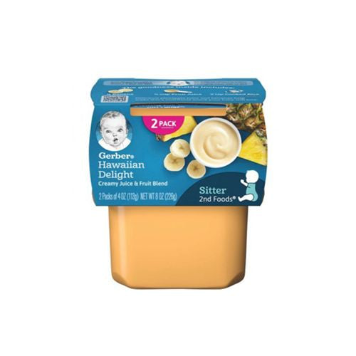 Gerber 2nd Foods Baby Foods  Hawaiian Delight  4 oz Tub (2 Pack)