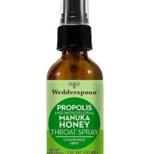 Wedderspoon Cooling Mint Honey Throat Spray, 1 Fz