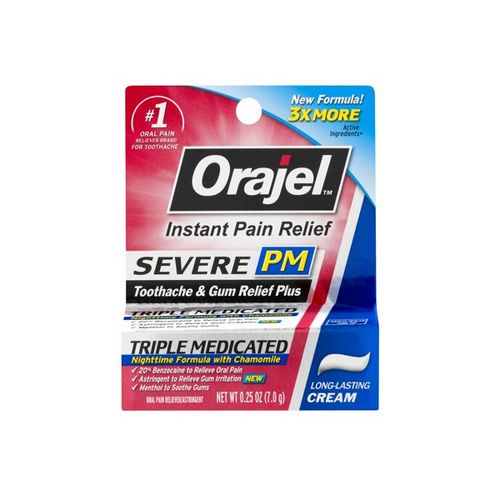 Orajel PM 4X Medicated For Toothache & Gum Cream