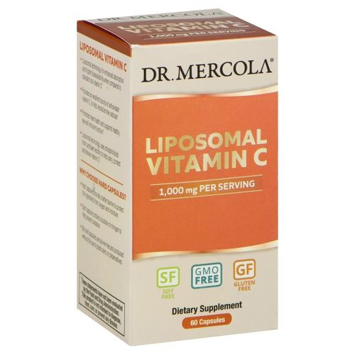 Dr. Mercola  Liposomal Vitamin C Dietary Supplement  30 Servings (60 Capsules)