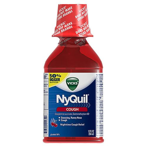 Vicks NyQuil Cough Nighttime Cough Relief, 12 Fl Oz