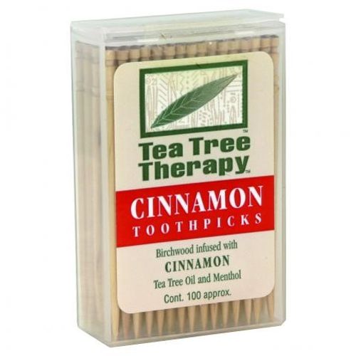 Tea Tree Therapy HG0745075 Toothpicks Cinnamon  100 Toothpicks