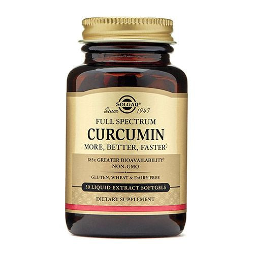 Full Spectrum Curcumin  30 Liquid Extract Softgels  Solgar