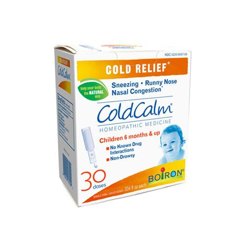 Boiron ColdCalm Baby Liquid Dose. Homeopathic Medicine for Cold Relief  Sneezing  Runny Nose  30 Single Liquid Doses