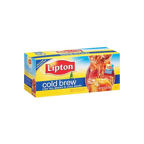 LIPTON, COLD BREW FAMILY SIZE ICED TEA BAGS