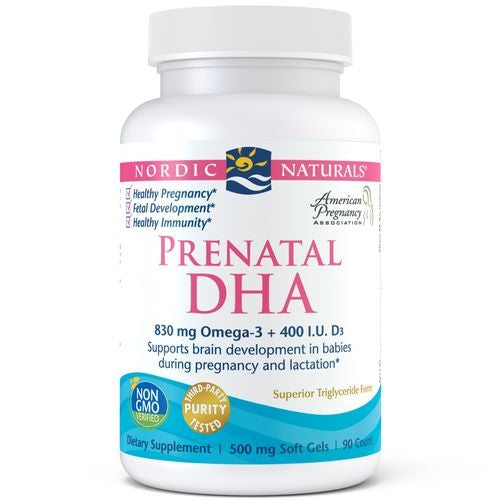Nordic Naturals Prenatal DHA  830 mg  90 ct Softgels