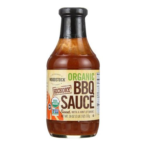 Woodstock Organic BBQ Sauce Hickory, 18 Oz