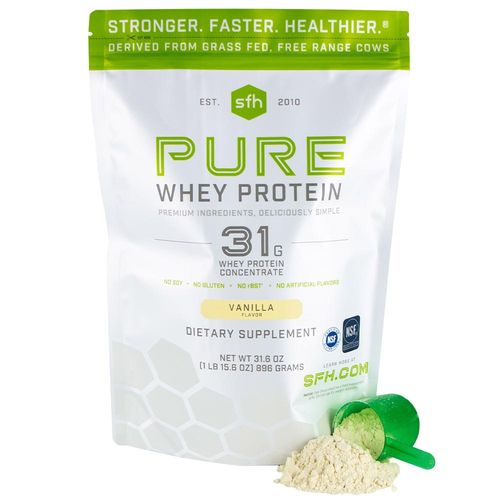 Pure Whey Protein Powder Cinnamon Churro By Sfh;100% Grass Fed Whey, Non-gmo, Gf