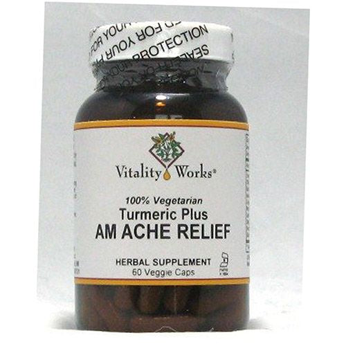 Turmeric Plus AM Ache Relief Vitality Works 60 Caps