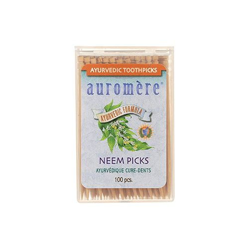 Auromere Ayurvedic Neem Picks 100 Ct