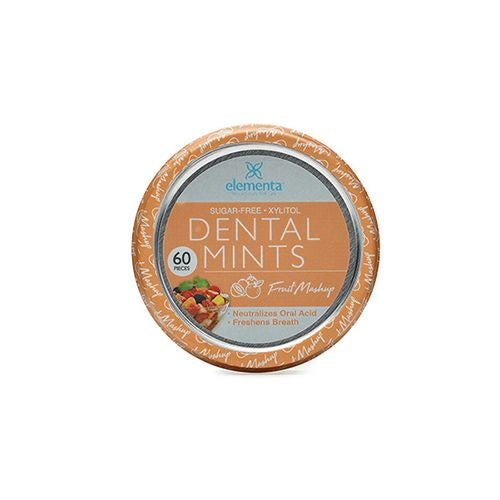 Elementa Natural Sugar-Free Breath Mints for Oral Care | 60 Pcs | Non-GMO + Vegan Friendly, Neutralizes Oral Acid, Soothes Dry Mouth (Fruit Mashup) (B081FJWM9S)