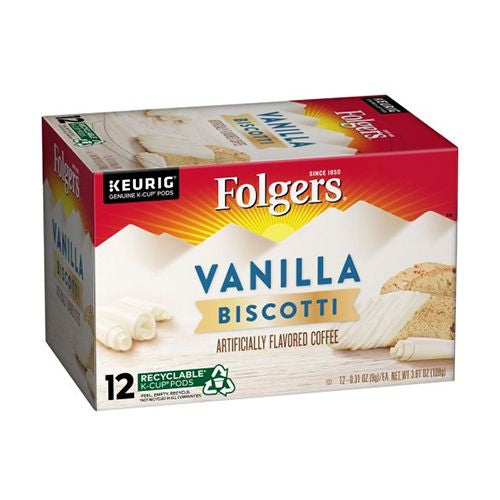 Folgers Vanilla Biscotti Flavored Coffee, 72 Keurig K-Cup Pods… (B00CYRU4Z8)