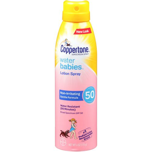 Coppertone WaterBABIES Sunscreen Quick Cover Spray SPF 50  6 oz.
