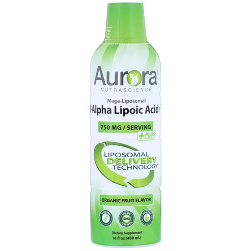 Vida Lifescience - Aurora Nutrascience R-Alpha Lipoic Acid Mega-Liposomal Liquid Organic Fruit Flavor - 16 fl. oz.